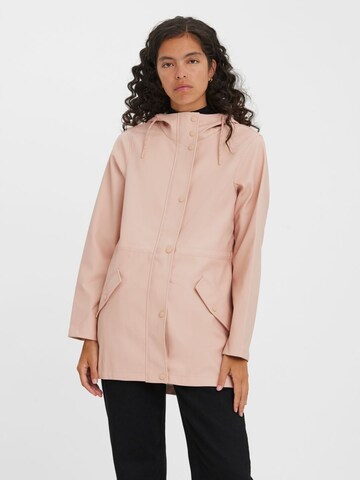 VERO MODA Weatherproof jacket in Pink: front