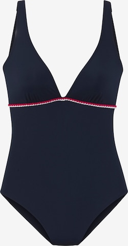 Costum de baie întreg de la s.Oliver pe albastru: față