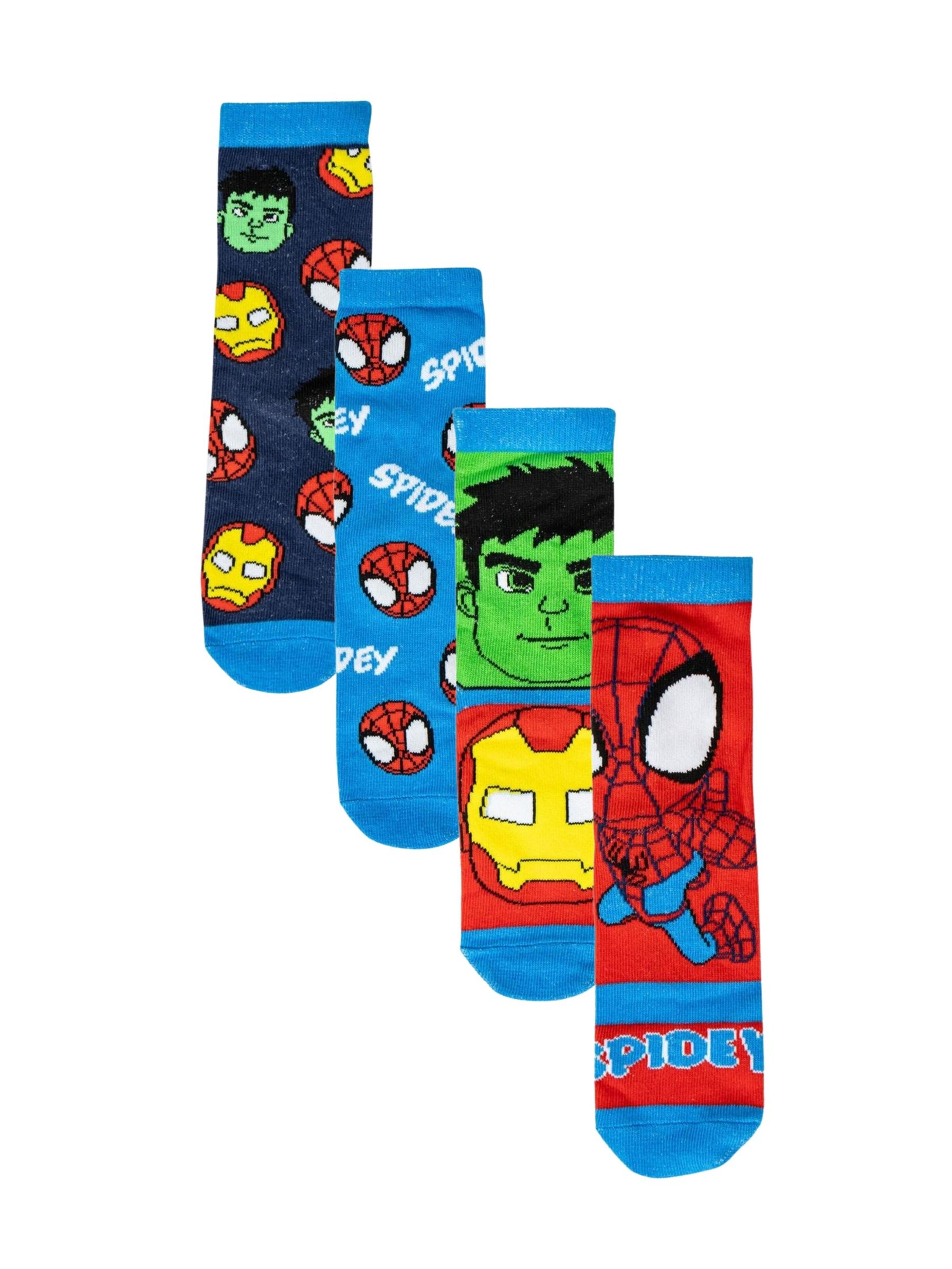 Chaussettes 'Socken Pack 4 Teile Spidey' DISNEY en mélange de couleurs : devant