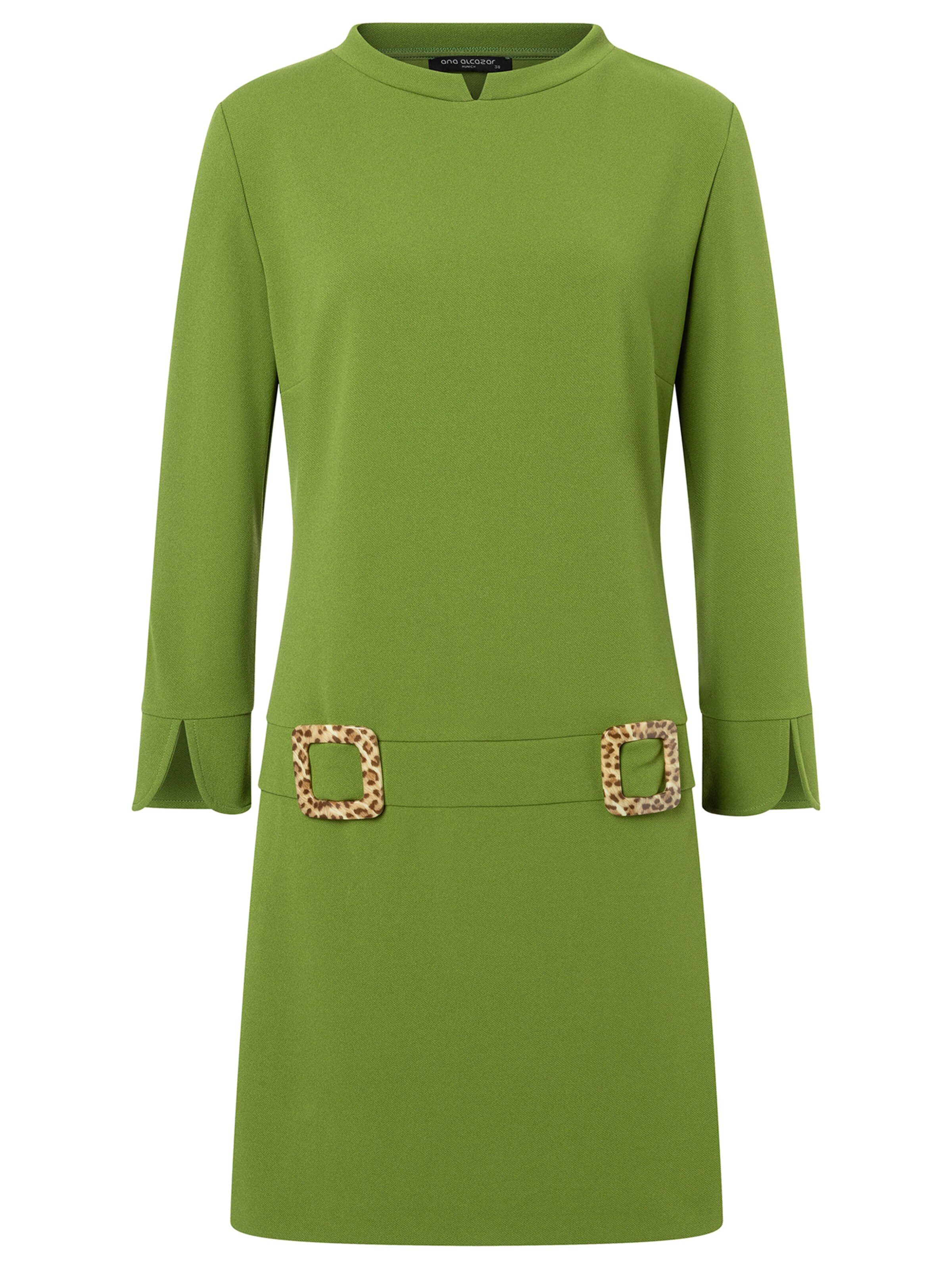 Ana Alcazar Jurk ' Sidena ' in Groen: voorkant