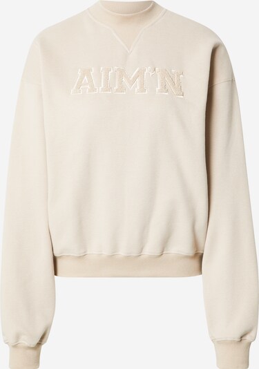 aim'n Athletic Sweatshirt in Beige / White, Item view