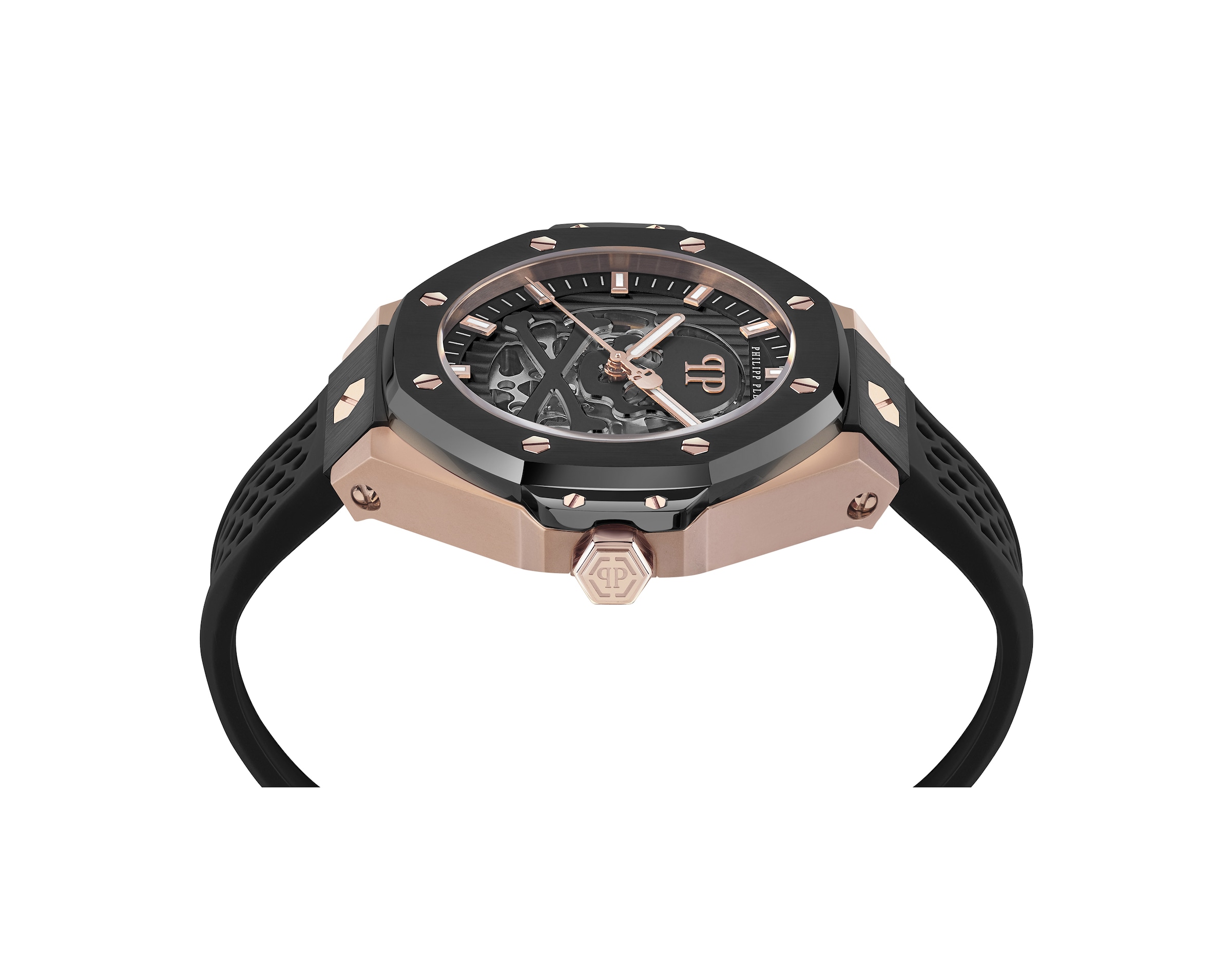 Philipp Plein Uhr 'Skeleton Royal' in Schwarz