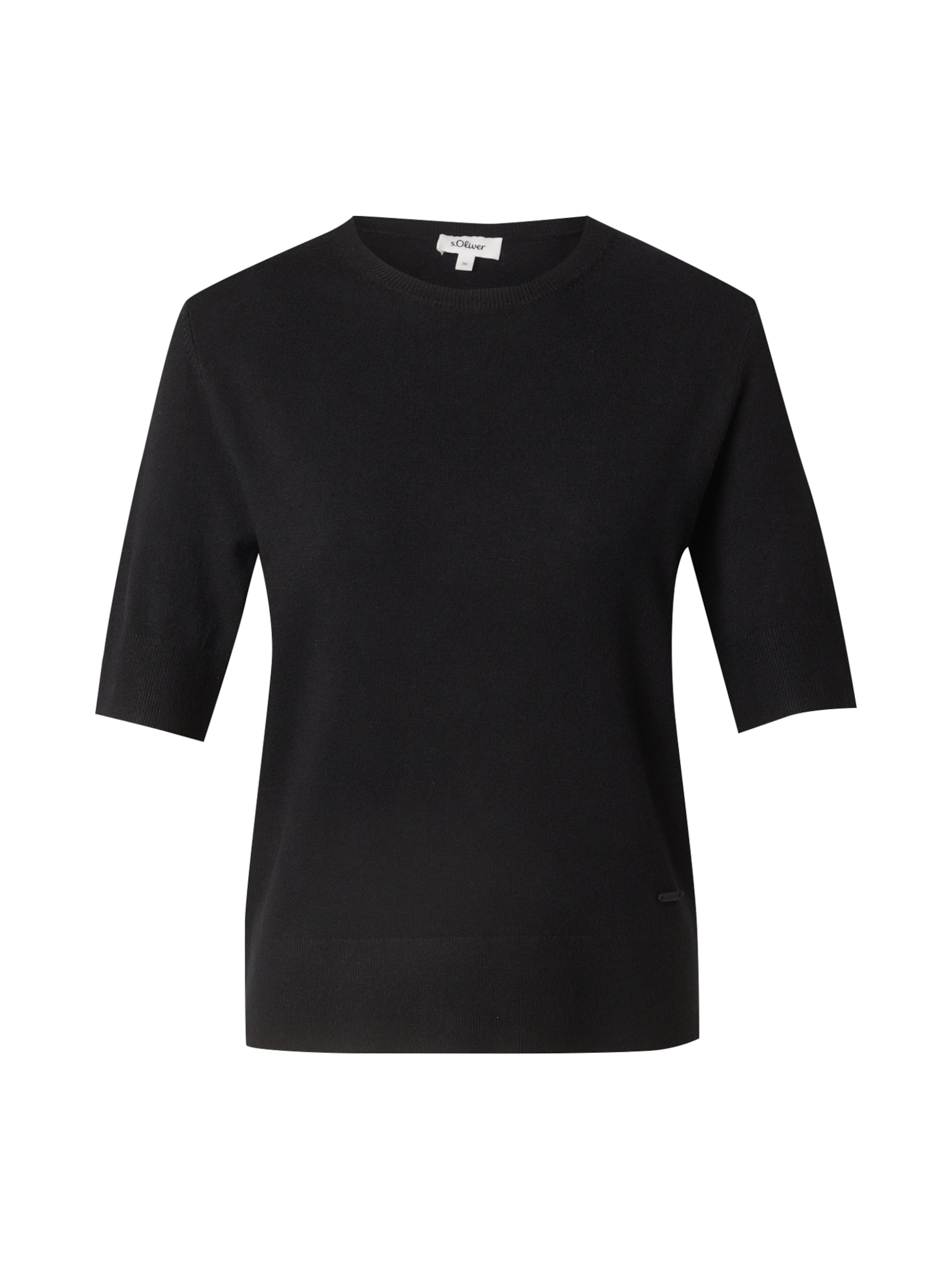 s.Oliver Pullover in Schwarz: Vorderseite