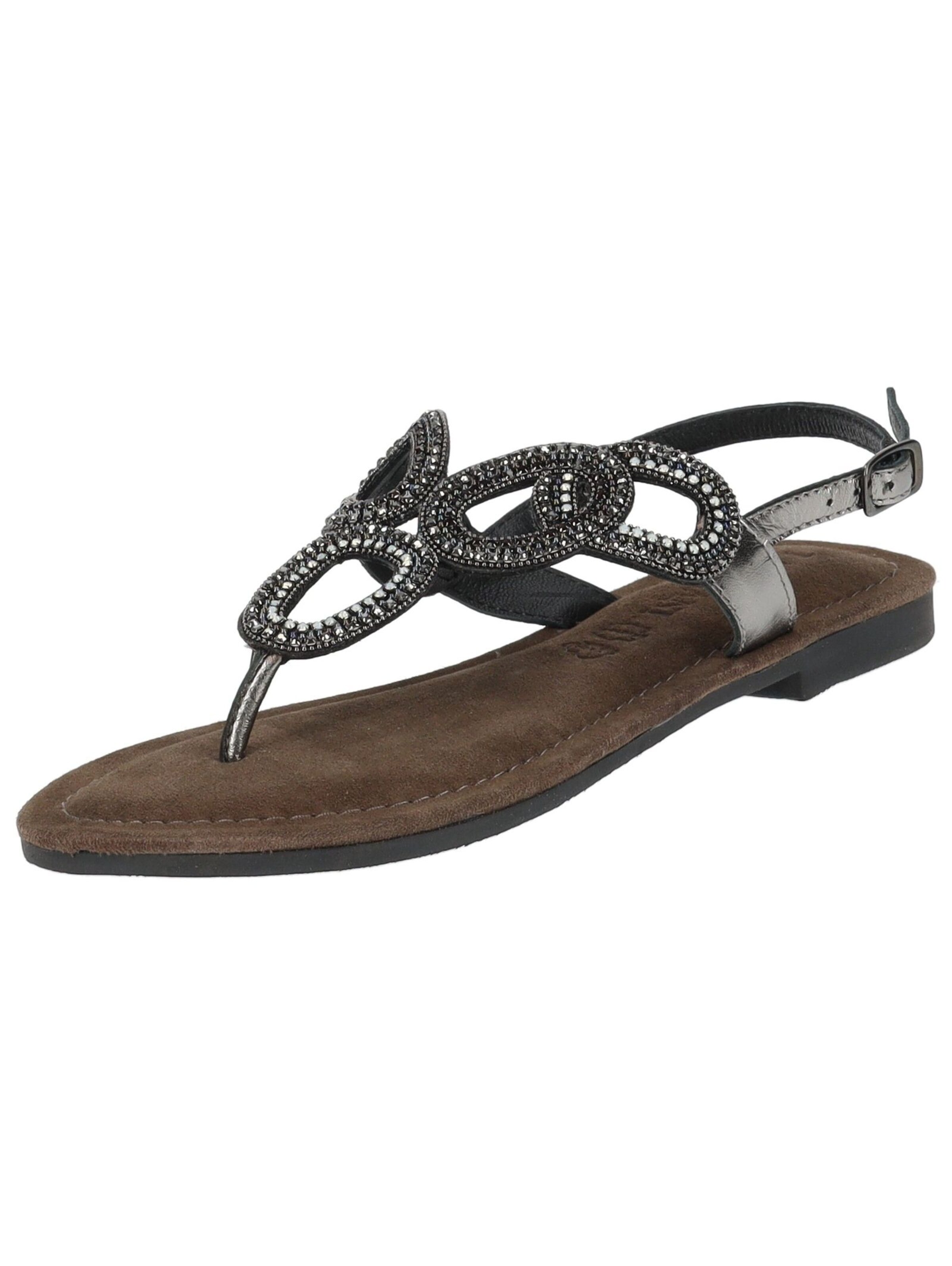 LAZAMANI Sandale in Grau: Vorderseite