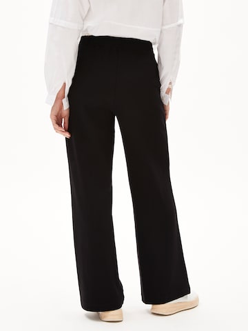 ARMEDANGELS Wide leg Trousers 'Himari' in Black