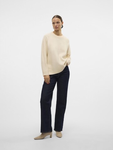 VERO MODA Trui 'CLOVER' in Beige