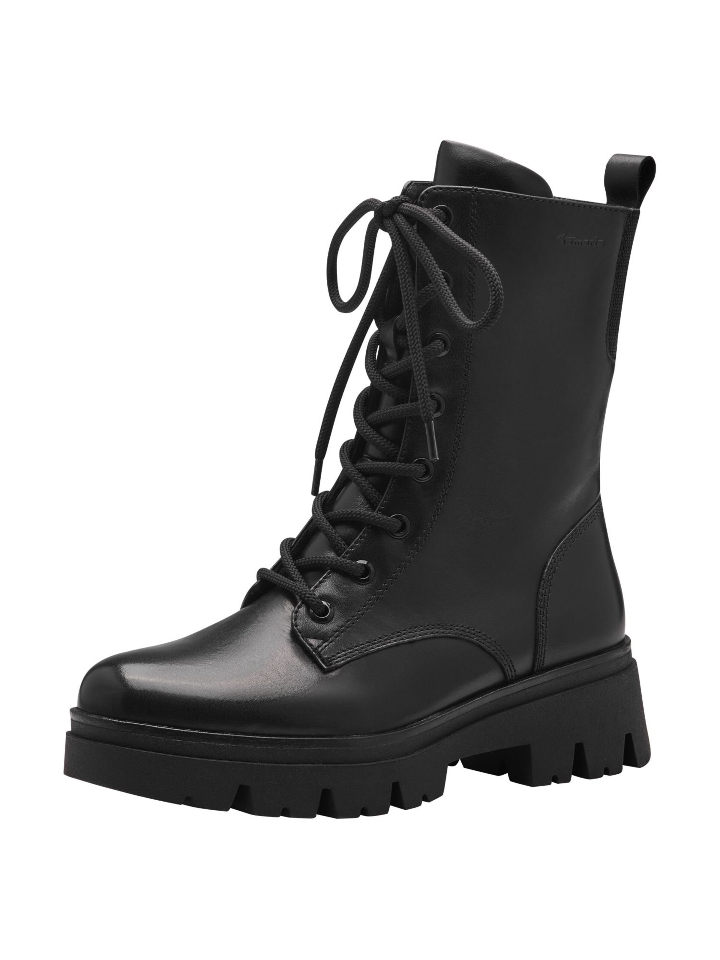 Tamaris Stiefelette in Schwarz: Vorderseite
