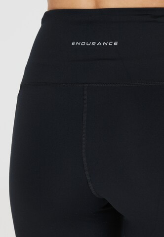 ENDURANCE Skinny Sports trousers 'Leager' in Black