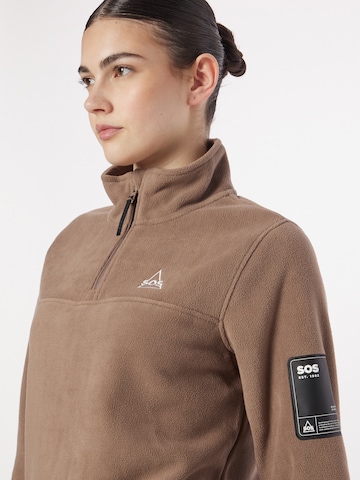 SOS Pullover 'Laax' in Braun