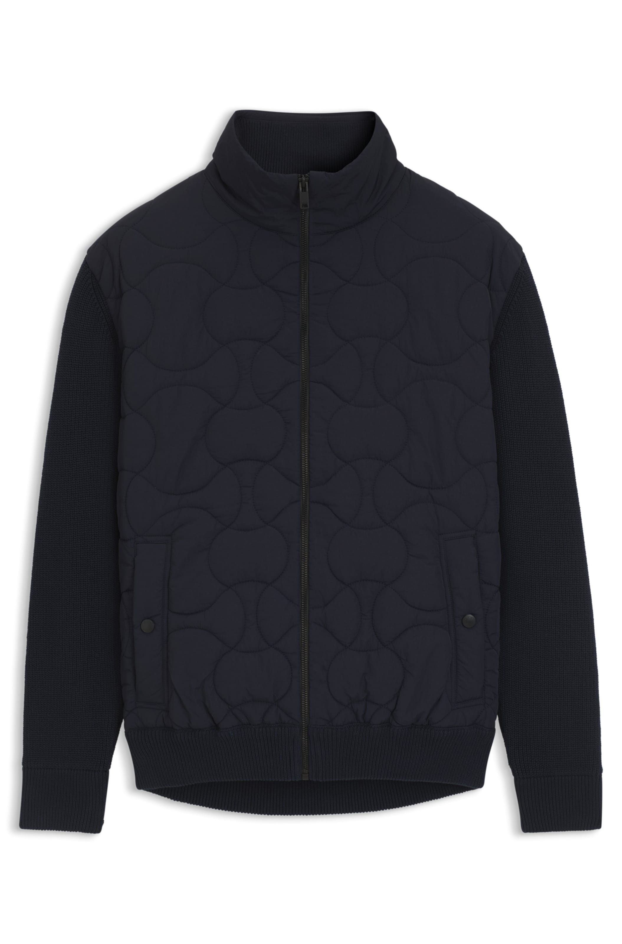 BOSS Between-season jacket in Blue: front