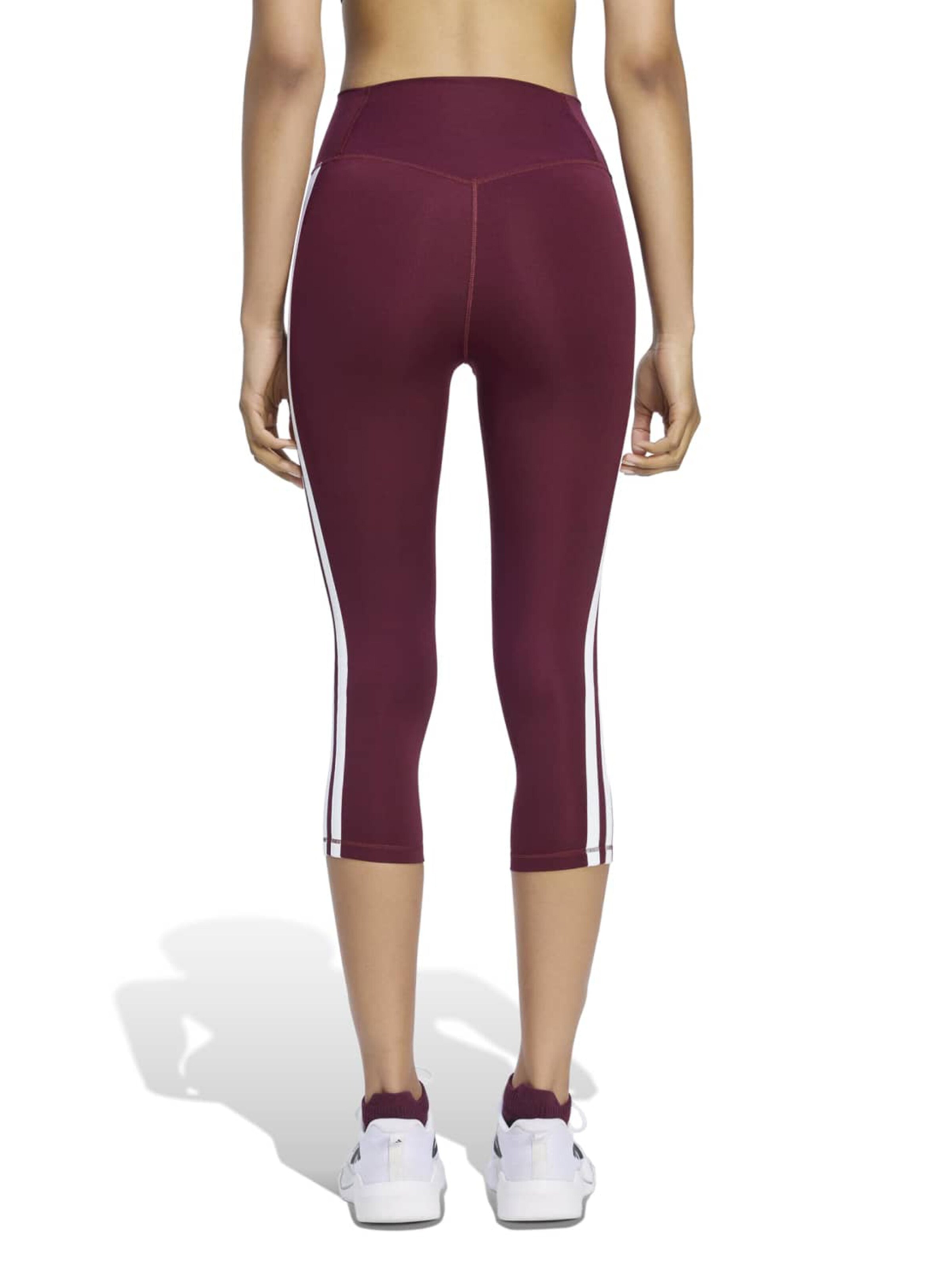ADIDAS PERFORMANCE Skinny Παντελόνι φόρμας 'Optime Essentials' σε κόκκινο