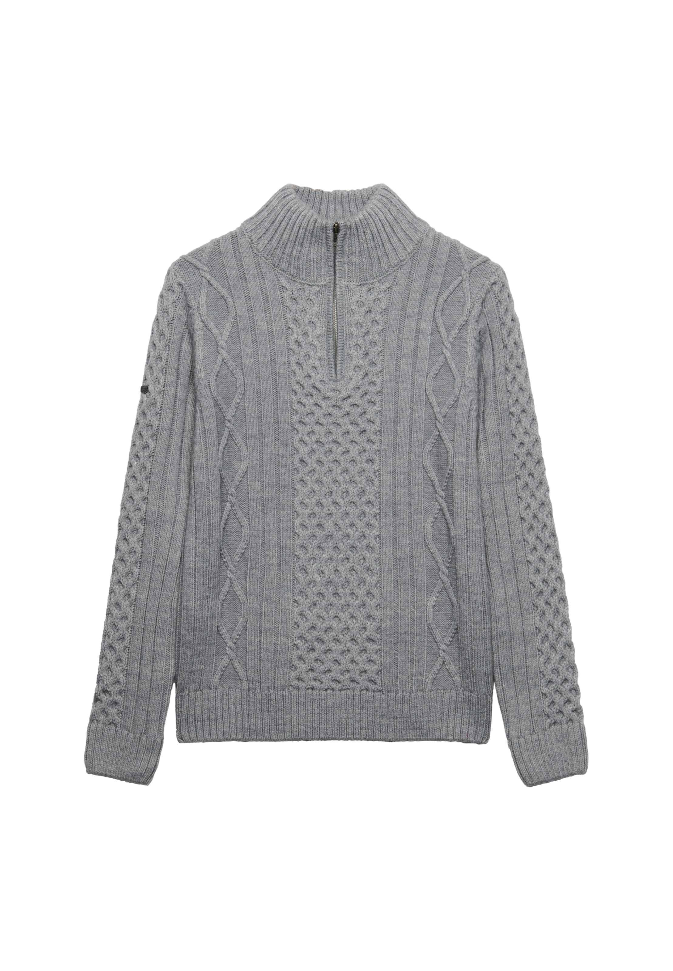 Superdry & Co Trui 'JACOB' in Grijs: voorkant