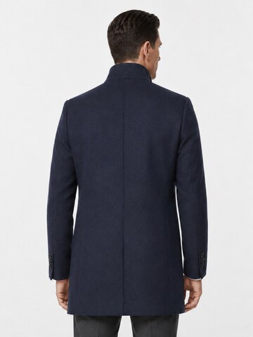 ALLTHEMEN Winter Coat 'Mantelruhe-1' in Blue