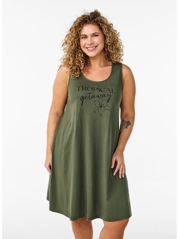 Zizzi Kleid 'Vevelyn' in Grün