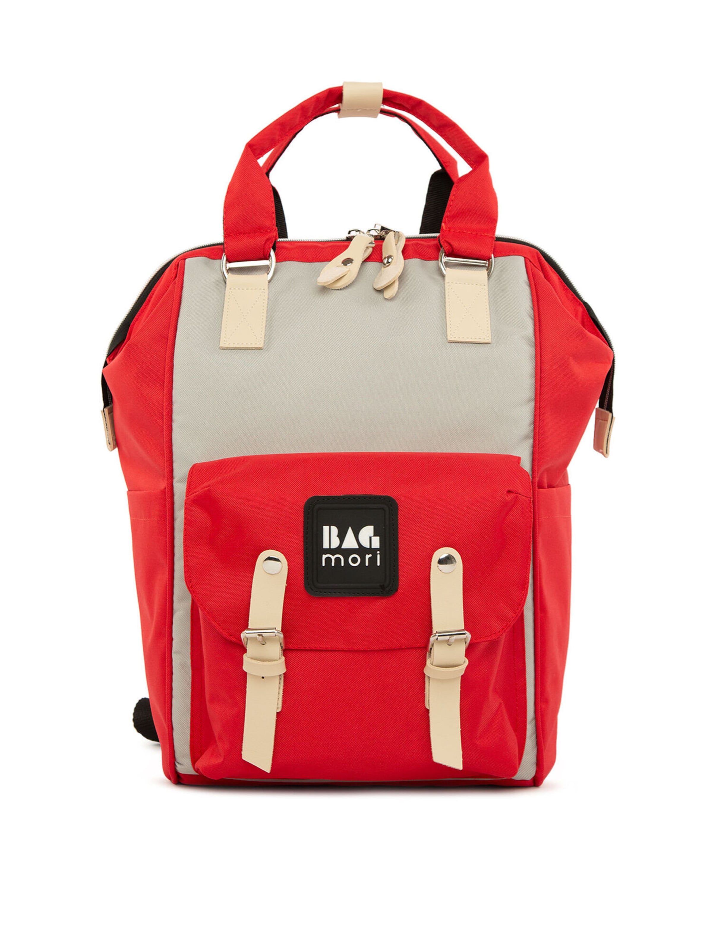 Bagmori - Bolsa para pañales en rojo: frente