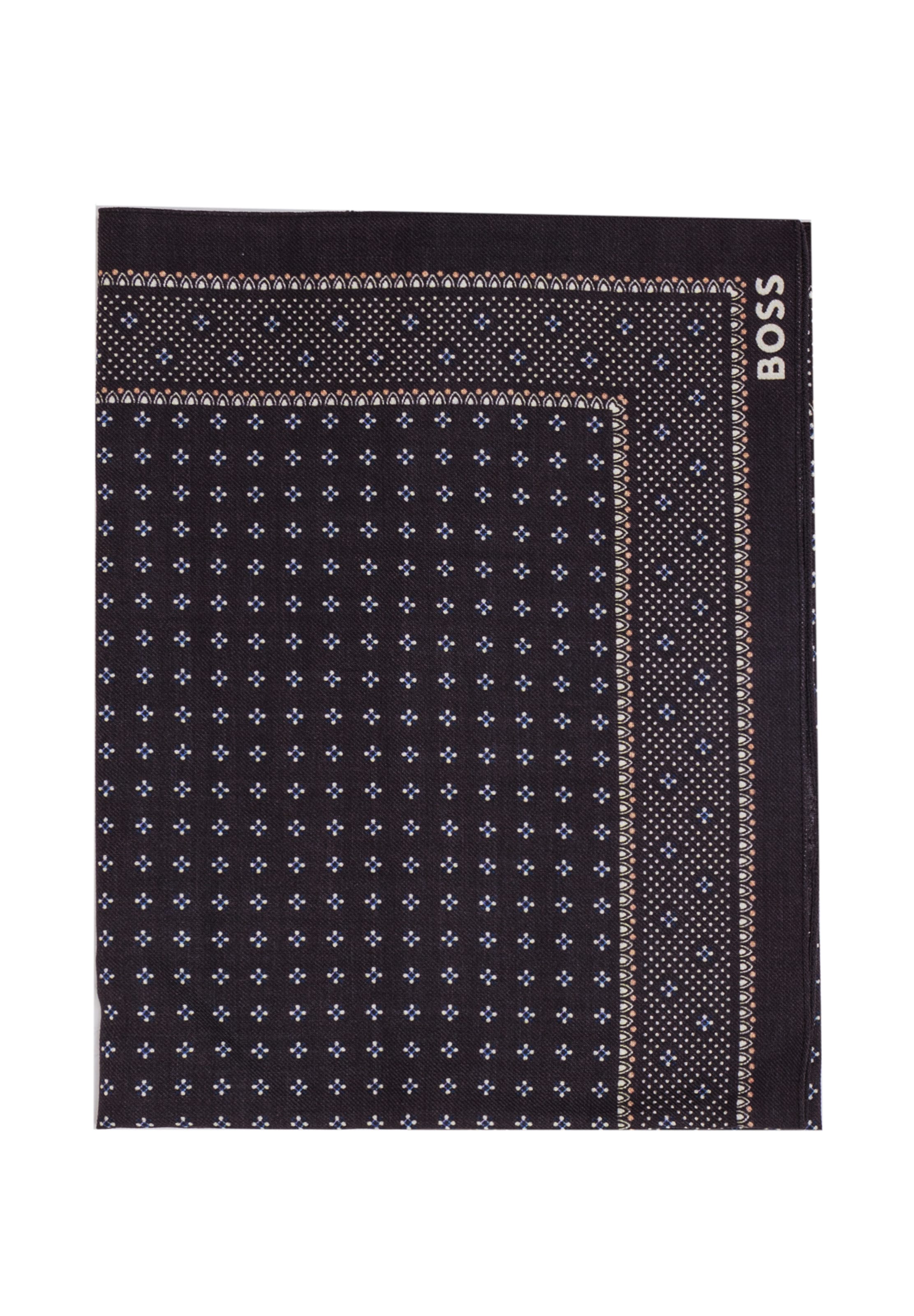 BOSS Wrap 'H-Bandana-241' in Brown: front