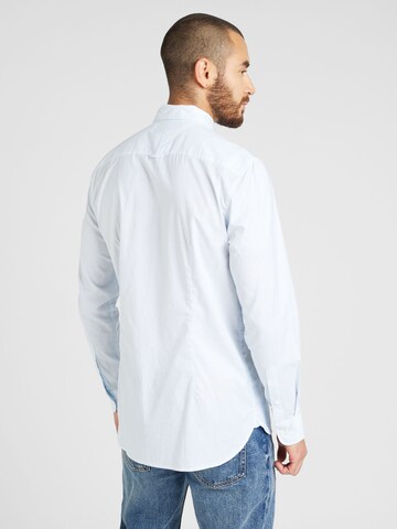 TOMMY HILFIGER Slim Fit Hemd 'FLEX' in Blau