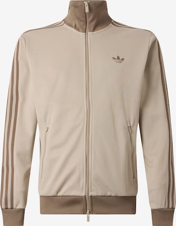 Veste de survêtement 'Classic' ADIDAS ORIGINALS en beige : devant