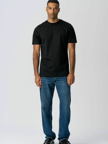 TEESHOPPEN - Regular Fit Camisa ' Basic T ' em preto