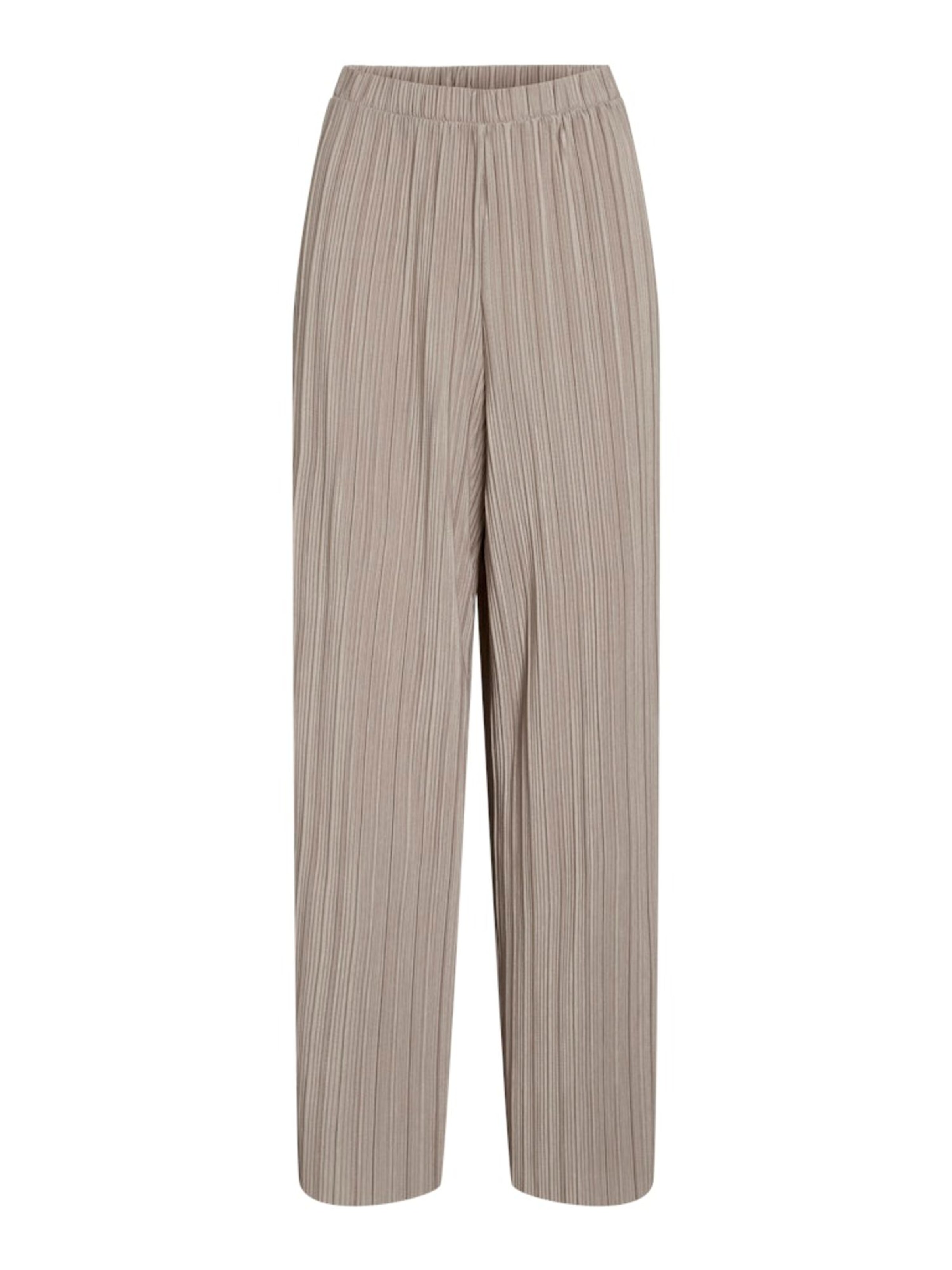 VILA Regular Pants 'VIPLISA' in Beige: front