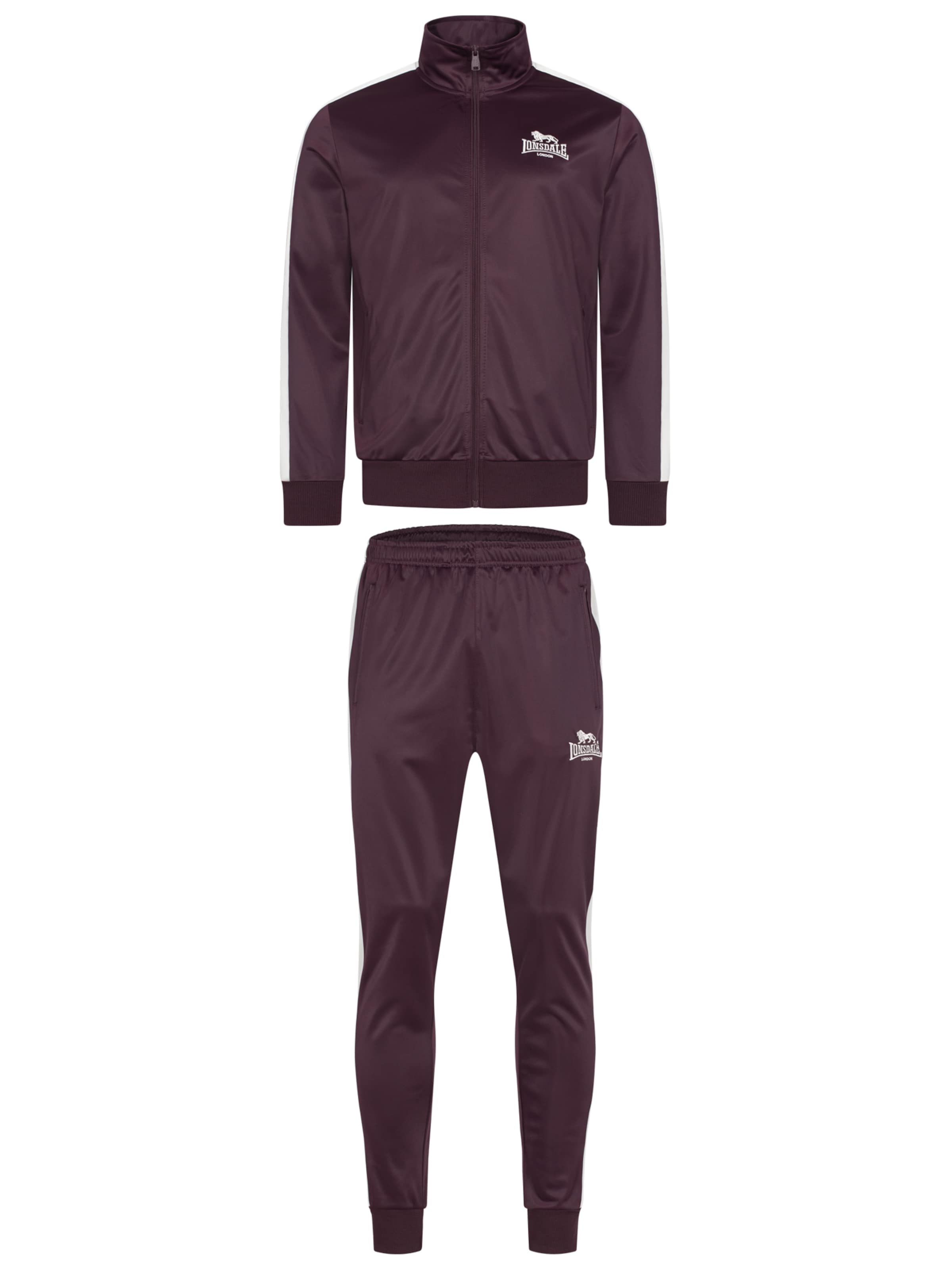 LONSDALE Тренировочный костюм 'Pember' в Красный: спереди