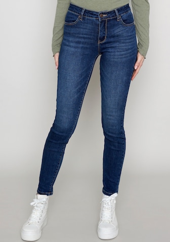 Hailys Slimfit Jeans in Blauw: voorkant