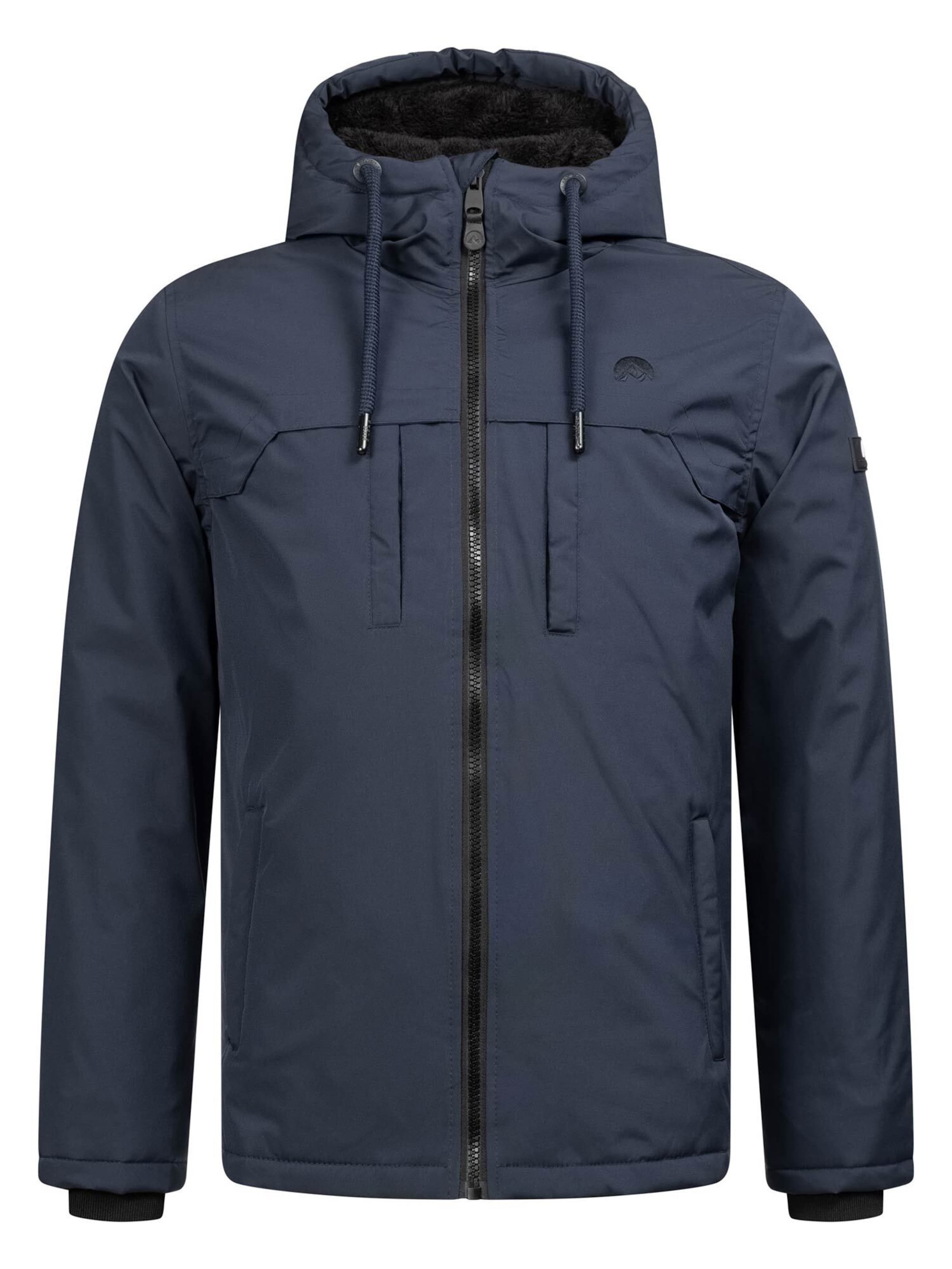 Arctic Seven Winterjas in Blauw: voorkant