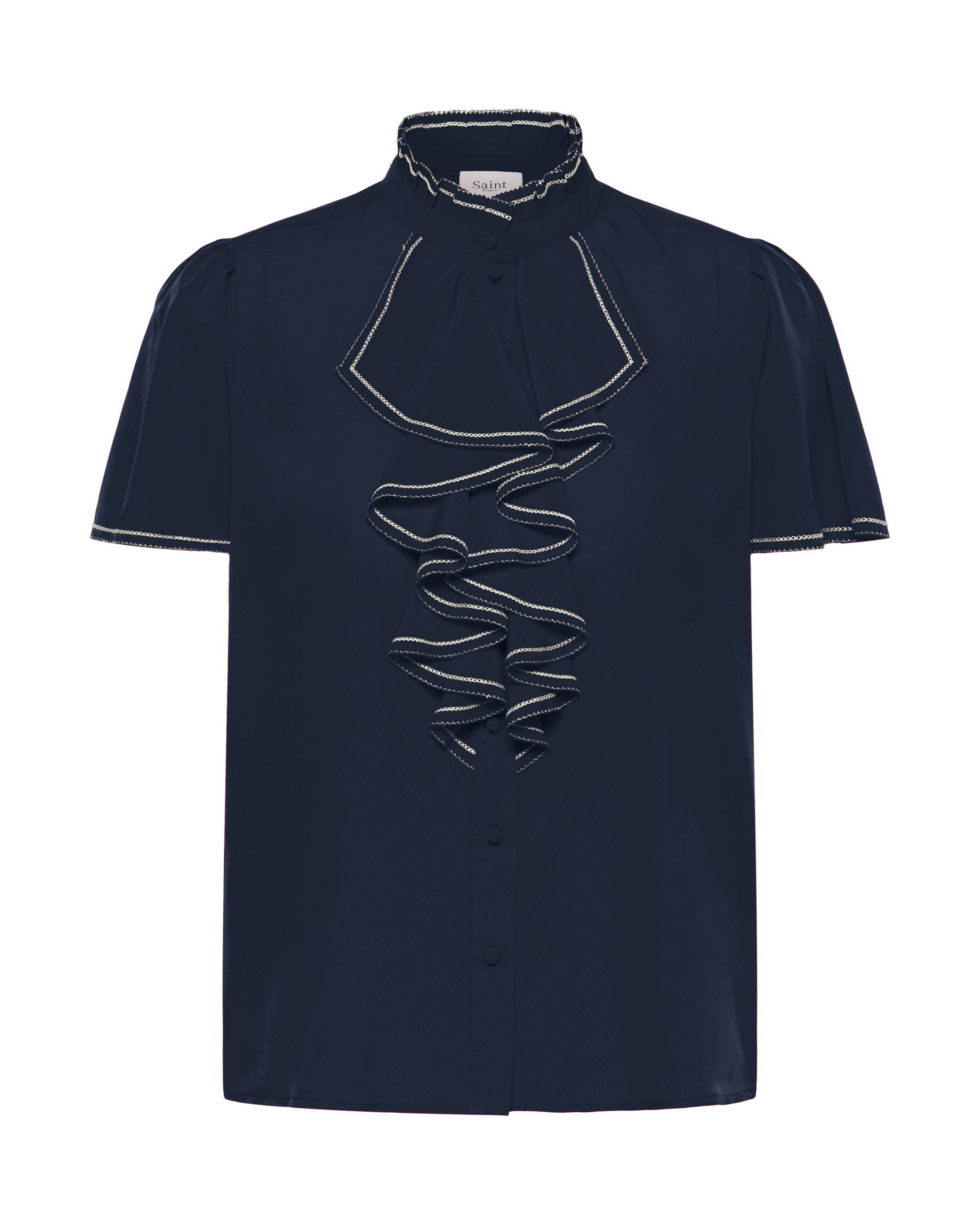 SAINT TROPEZ Blouse 'Ulissa' in Blue: front