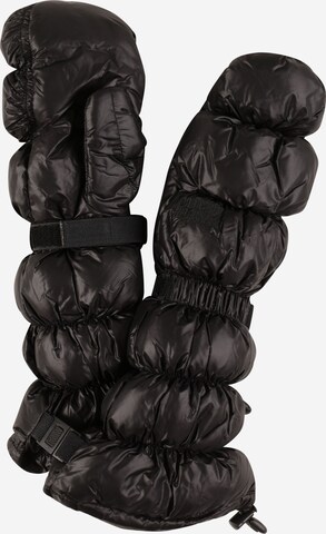 MADS NORGAARD COPENHAGEN Mittens 'Dreamy Essen' in Black: front