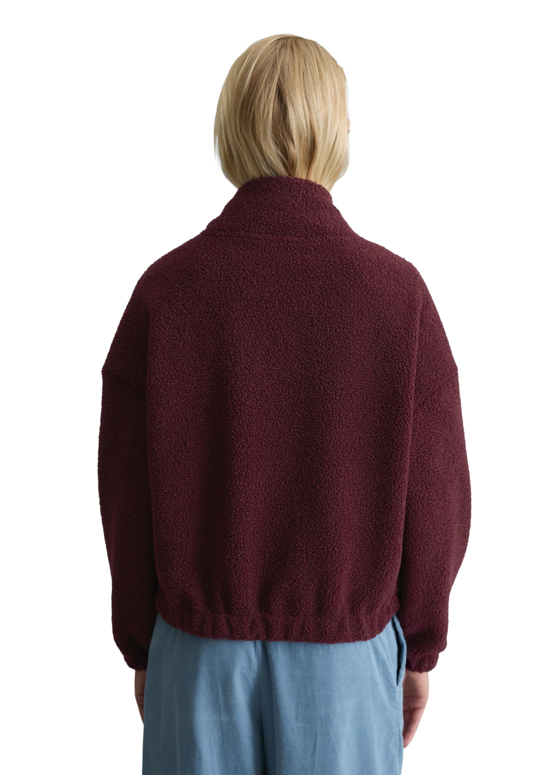 Marc O'Polo DENIM Fleece jas in Rood