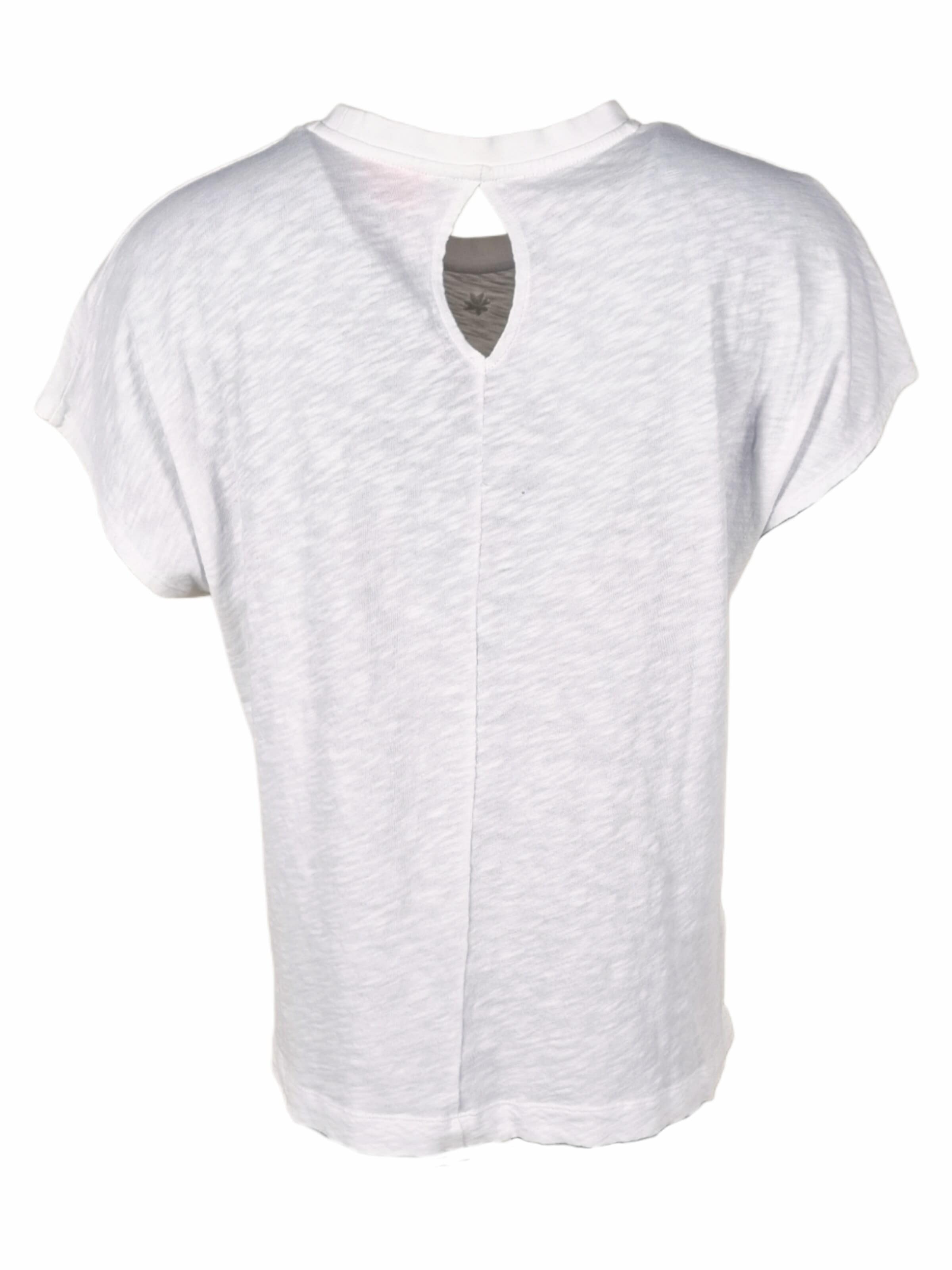 Maglietta 'Tshirt in Baumwolle Flammengarn - PhilippaC' di LIKS. Munich in bianco