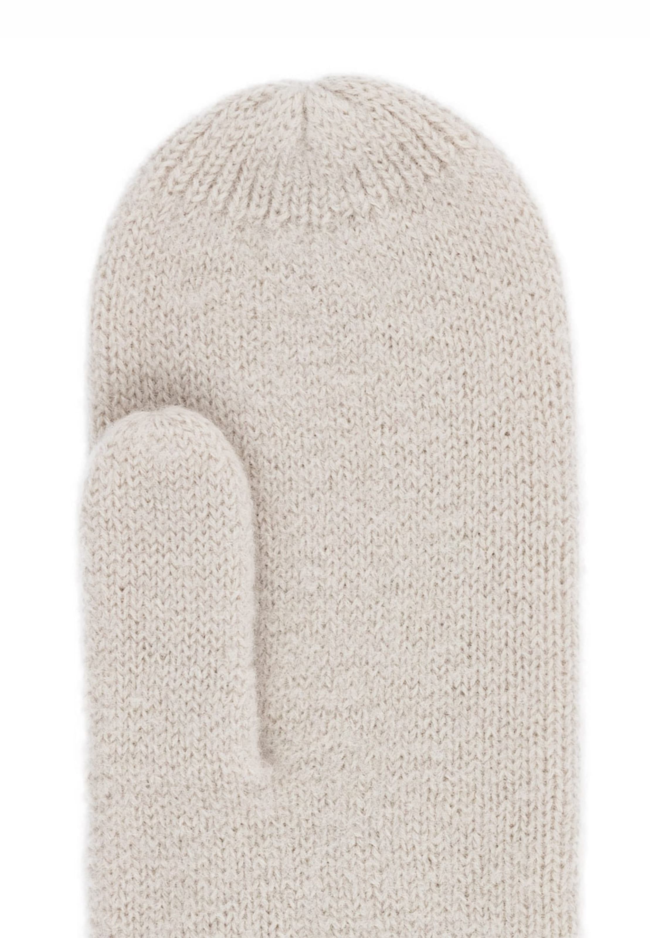 Roeckl Mittens 'FELTED WOOL' in Beige