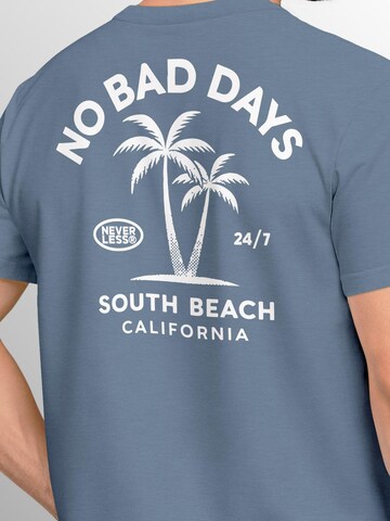 Neverless Shirt 'No Bad Days' in Blue