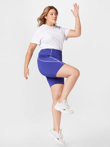 Reebok Skinny Sportovní kalhoty – fialová