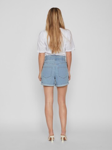 VILA Regular Shorts 'HAPPY' in Blau