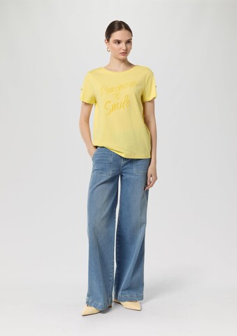 T-shirt comma casual identity en jaune
