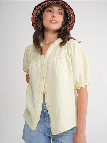 Camicia da donna di MixRay in giallo