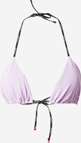 HUGO Triangle Bikini top in Purple: front