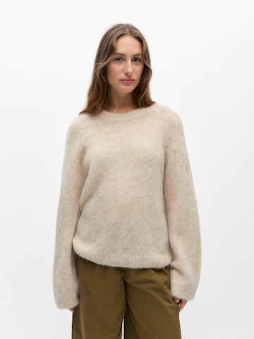 OBJECT Sweater 'OBJHARRY' in Beige: front