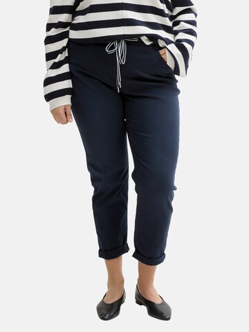 TOM TAILOR Slimfit Hose in Blau: Vorderseite