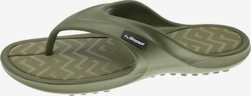 Beppi Zehentrenner 'Thong Slipper' in Grün: Vorderseite