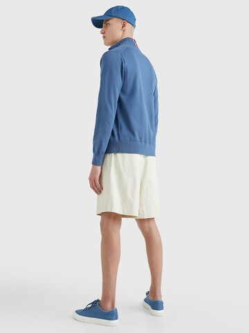 TOMMY HILFIGER Strickjacke in Blau