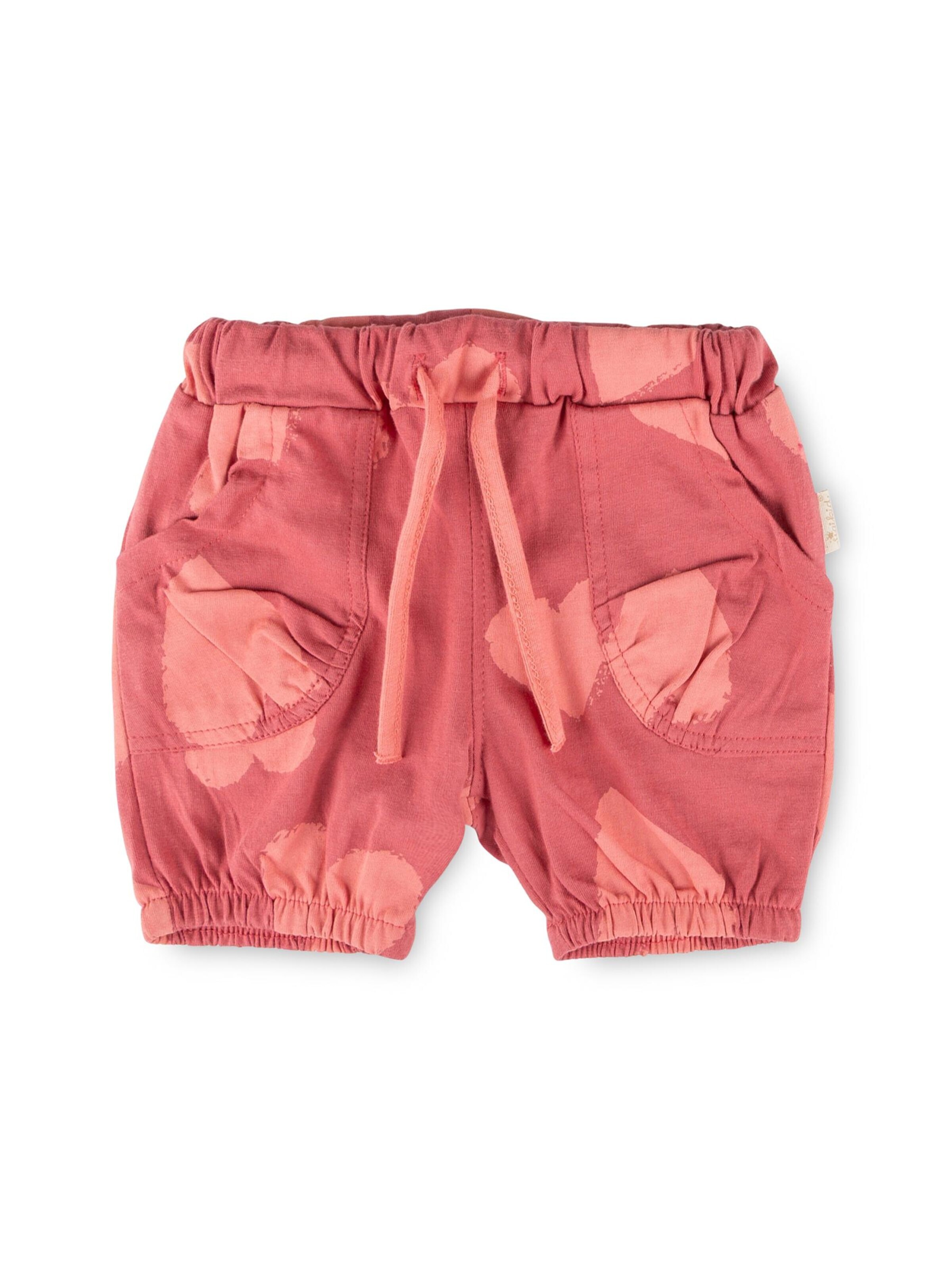 SIGIKID Regular Pants 'Shorts Pink Birds' in Pink: front