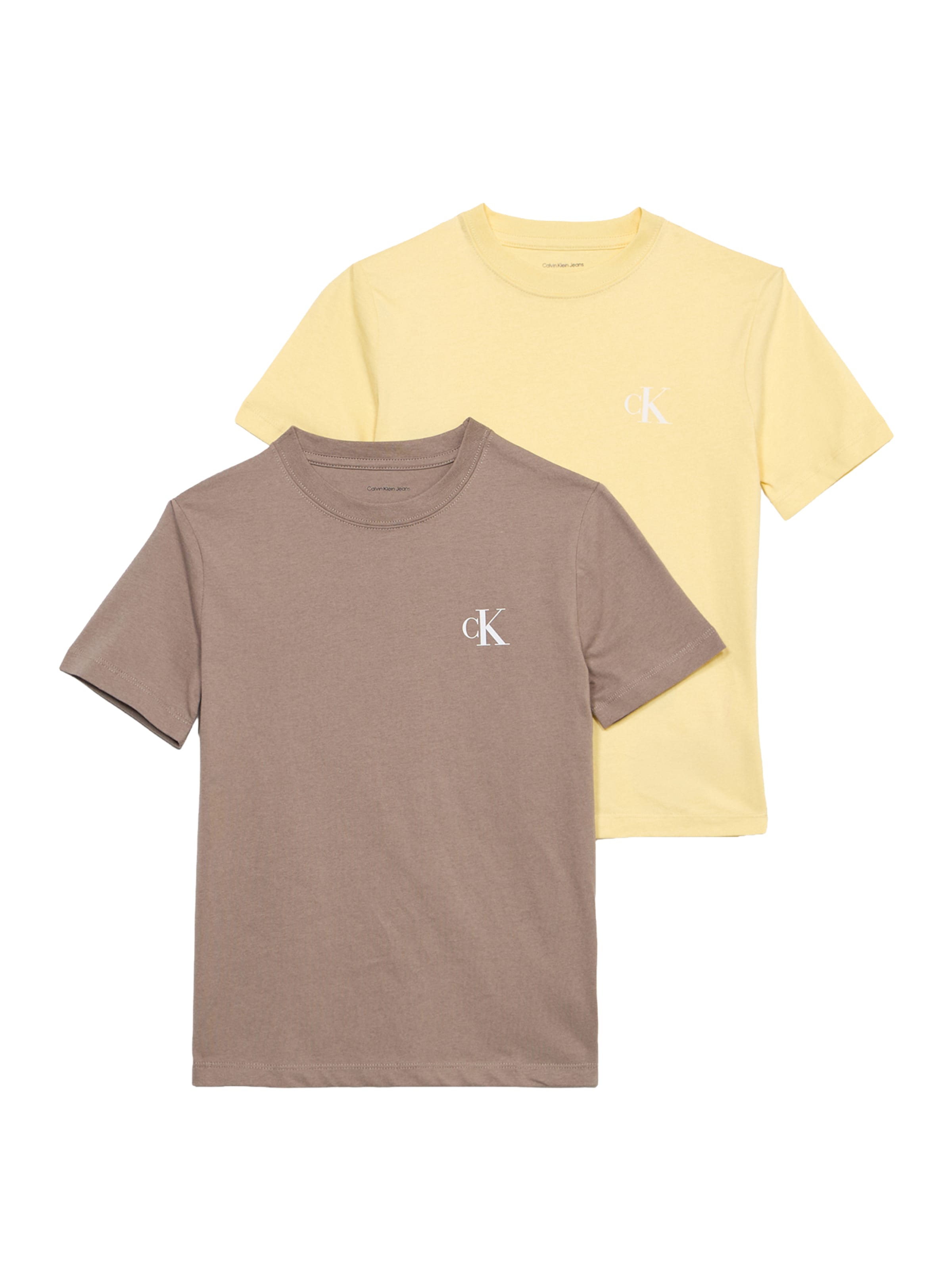 Calvin Klein JeansMajica - žuta boja: prednji dio