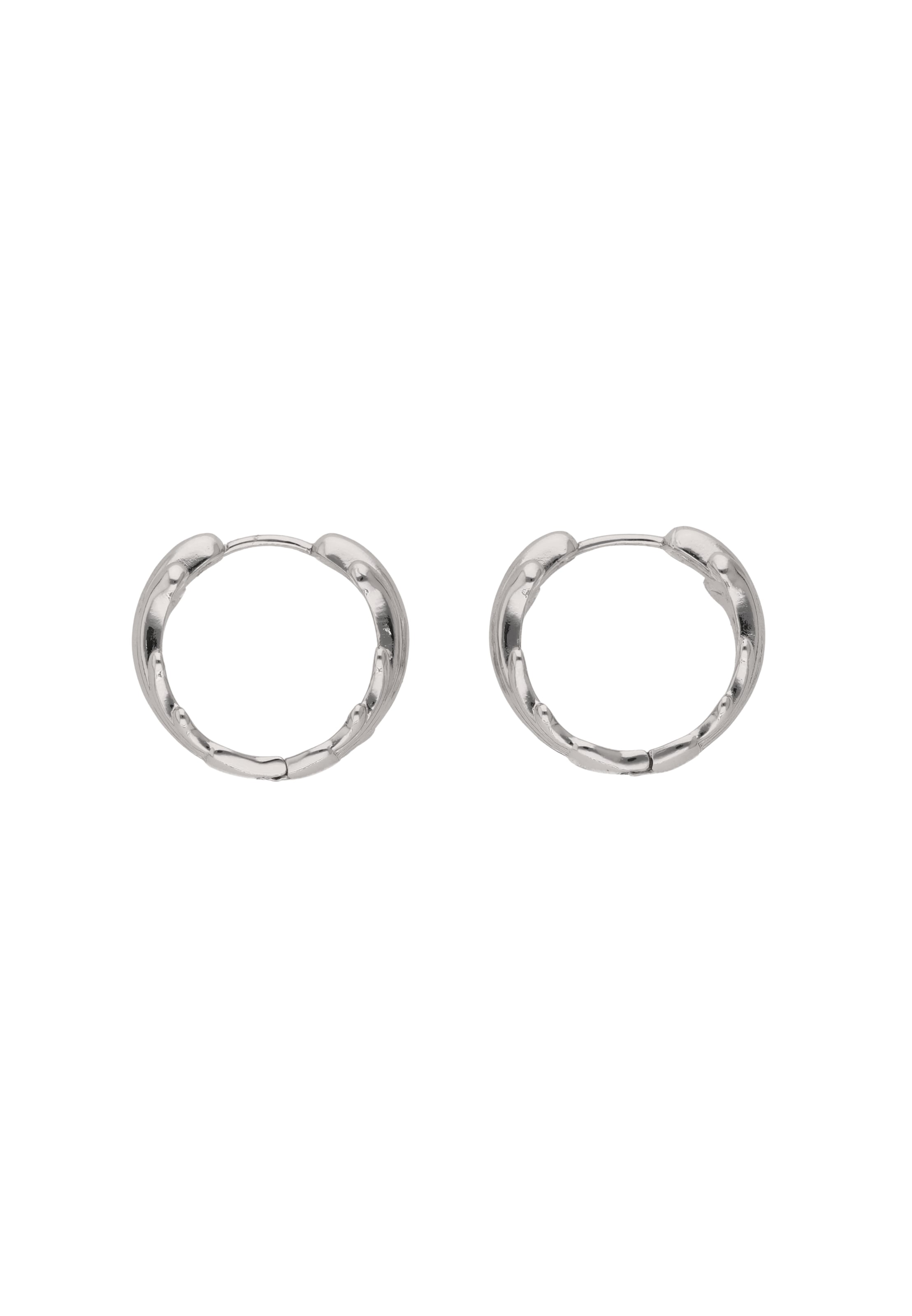 IZIA - Pendientes en plata: frente
