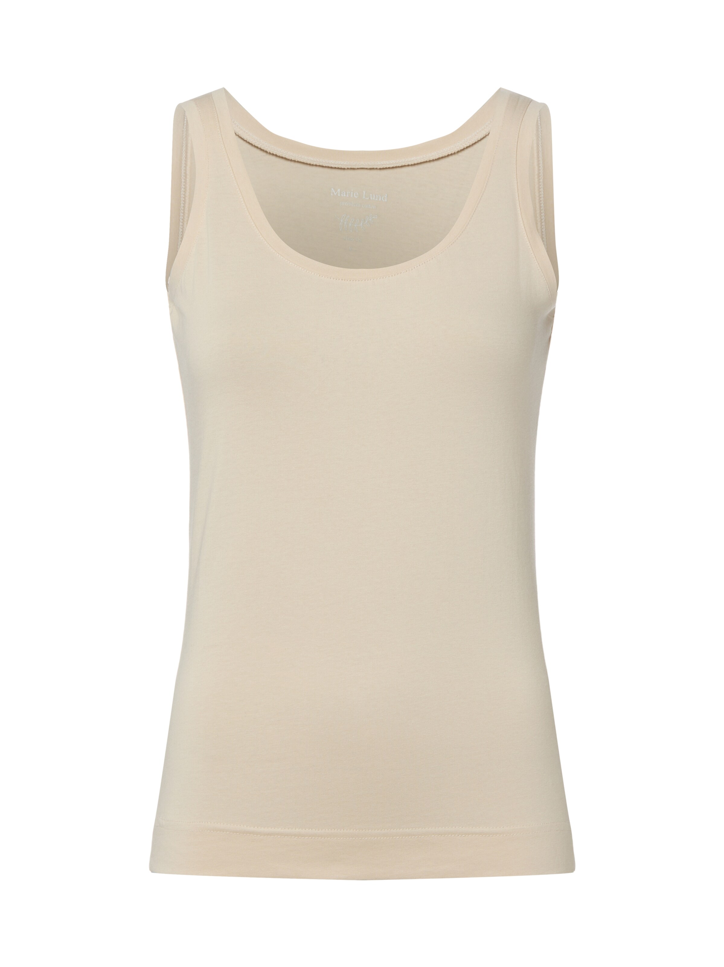 Marie Lund Top in Beige: front