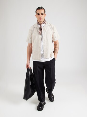 Abercrombie & Fitch Regular fit Overhemd in Beige