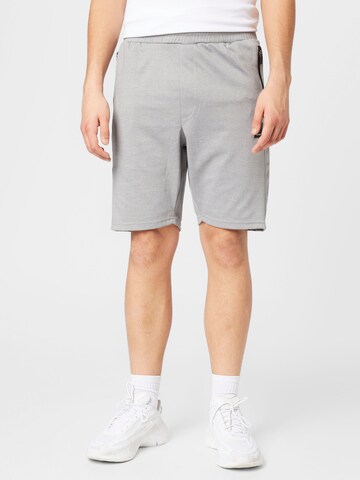 Hummel Regular Workout Pants in Grey: front