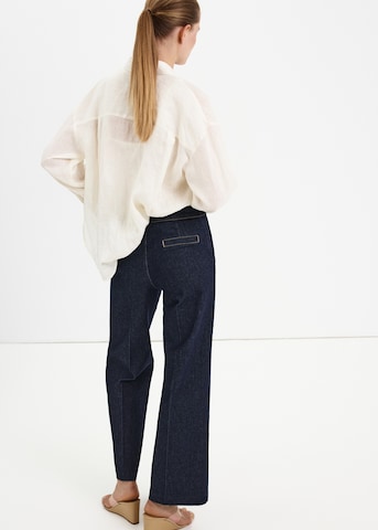 MANGO Wide Leg Jeans in Blau