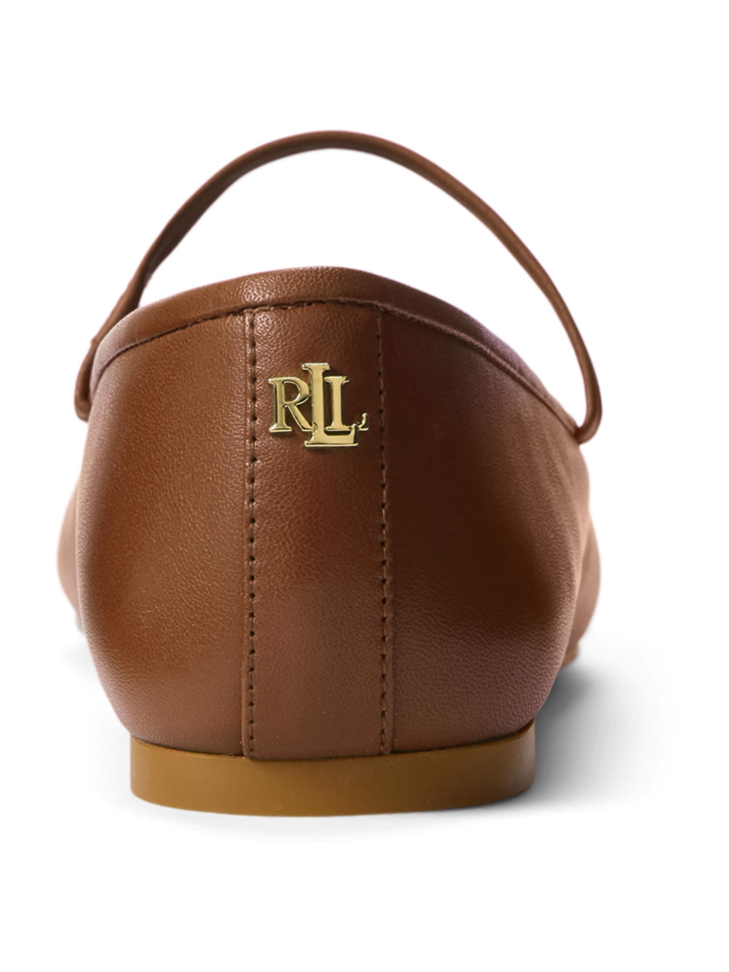 brūns Lauren Ralph Lauren Balerīnas ar siksniņu 'JAYNA'
